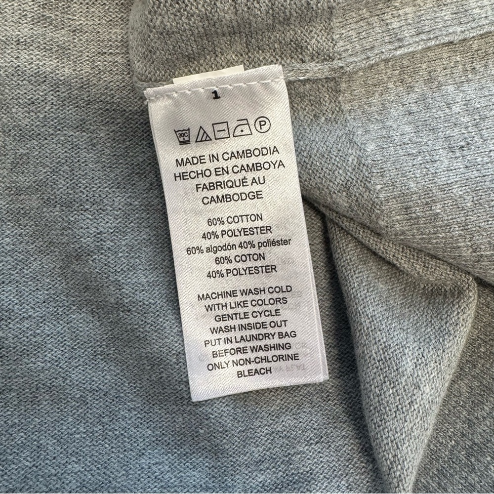 Michael Kors Gray KORS Logo Crop Sweatshirt - Picture 11 of 12